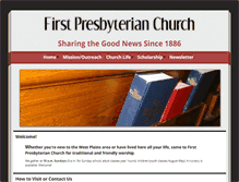 Tablet Screenshot of firstpreswp.org